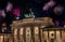 New Year`s Eve party at the Brandenburg Gate, Berlin in the New Year. Brandenburger Tor Brandenburg Gate one of the best-known