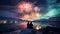 New Year\\\'s Eve Romance: A Couple\\\'s Enchanted Evening Watching Fireworks