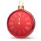 New Year`s Eve time alarm clock Christmas ball midnight hour