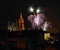 New Year& x27;s fireworks, Hradcany, Prague, Czech Republic