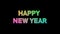 New Year\\\'s greetings slowly emerging from the dust