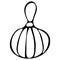 New Year`s Toy Balloon. Christmas glass toy ball on a rope