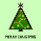 New Year\'s tree. Pixel art