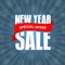 New Year sale badge, label, promo banner template. Special offer