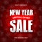 New Year sale badge, label, promo banner template. Special offer