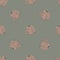 New year seamless cozy pattern with sweater pale pink silhouettes on grey background