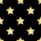 New Year seamless gometric pattern with golden glitter textured stars