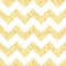 New Year seamless gometric pattern with golden glitter textured zig-zag stripes