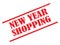 New Year shopping stamp