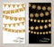 New Year Vertical Banners with Gold Flag Garlands
