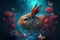 New Year Water Rabbit created with Generative AI