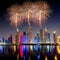 New Years fireworks display in Dubai