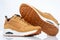 New yellow foxy leather and suede casual sport male  sneakers