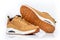 New yellow foxy leather and suede casual sport male  sneakers