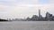 New York,August 2nd:New Jersey and Manhattan Panorama over Hudson river from New York city