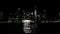 New York,August 3rd:New York City Panorama by night over Hudson river in New York City