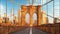 New York, Brooklyn bridge, Manhattan, USA - Time lapse