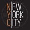 New York, Brooklyn modern typography for t-shirt print. T-shirt graphics