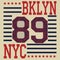 New york Brooklyn sport typography t-shirt