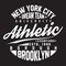 New York, Brooklyn typography for t-shirt print. Sports, athletic t-shirt graphics