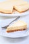 New York cheesecake or classic cheesecake in vegan style