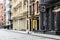 New York City 2020: The streets and sidewalks of SoHo are empty during the Coronavirus lockdown in Manhattan