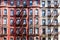 New York City Apartment Building Windows