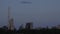 New York City billionaire row midtown manhattan strawberry moon set sunrise dawn timelapse from Central Park reservoir