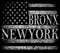 New York City, Brooklyn. Stylized American flag. Grunge background. Typography, t-shirt graphics, poster