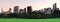 New York City Central Park at dusk panorama