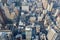 New York City, Manhattan aerial view with skyscrapers from above