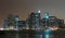 New York City Manhattan night scene panorama