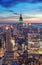 New York City Manhattan skyline aerial view