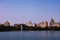 New York City Manhattan water reflection panorama