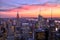 New York City Midtown with Empire State Building at Amazing Sunset