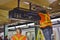 New York City MTA Subway Worker Employee Repairing Train Station Platform