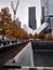 New York City, The Oculus, 9/11 Memorial North Pool, September 11th 2001 Tribute, NYC, NY, USA