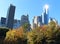 New York City skyline from Central Park in Manhattan