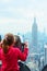 New York City Skyline - Midtown and Empire State Building, view from Rockefeller Center