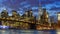 New York City skyline night Manhattan town panoramic Brooklyn Bridge World Trade Center