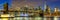 New York City skyline night Manhattan town panoramic view Brooklyn Bridge World Trade Center