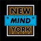 New york city state of mind graphic t shirt vector illustration denim style vintage