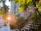 New York City - Sunlight shines on the buildings along a quiet street in the Greenwich Village neighborhood of Manhattan