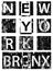 New york city typography, t-shirt graphics, vectors