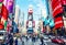 New York City, United States - November 2, 2017: City life in Times Square at daytime