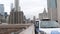 NEW YORK CITY, USA - 12 MAR 2020: Emergency siren glowing, 991 police patrol car on Brooklyn bridge. NYPD auto, symbol of crime