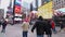 New York City, USA, 31st Dec 2022: Footage of the city of New York in the USA, taken in the winter time in the famous time square