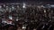 New York City , USA, Aerial - The Midtown Manhattan at night as seen from a helicopter
