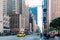 New York City / USA - JUL 19 2018: Avenue of the Americas street