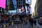 New York City, USA - June 7, 2017: New York city Police Dept at Times Square